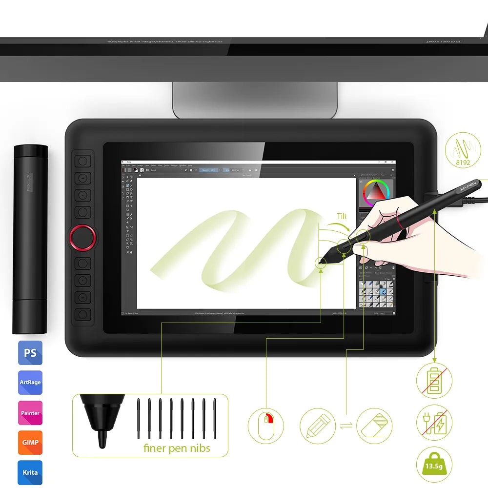 11.6 Inch Digital Drawing Tablet Monitor