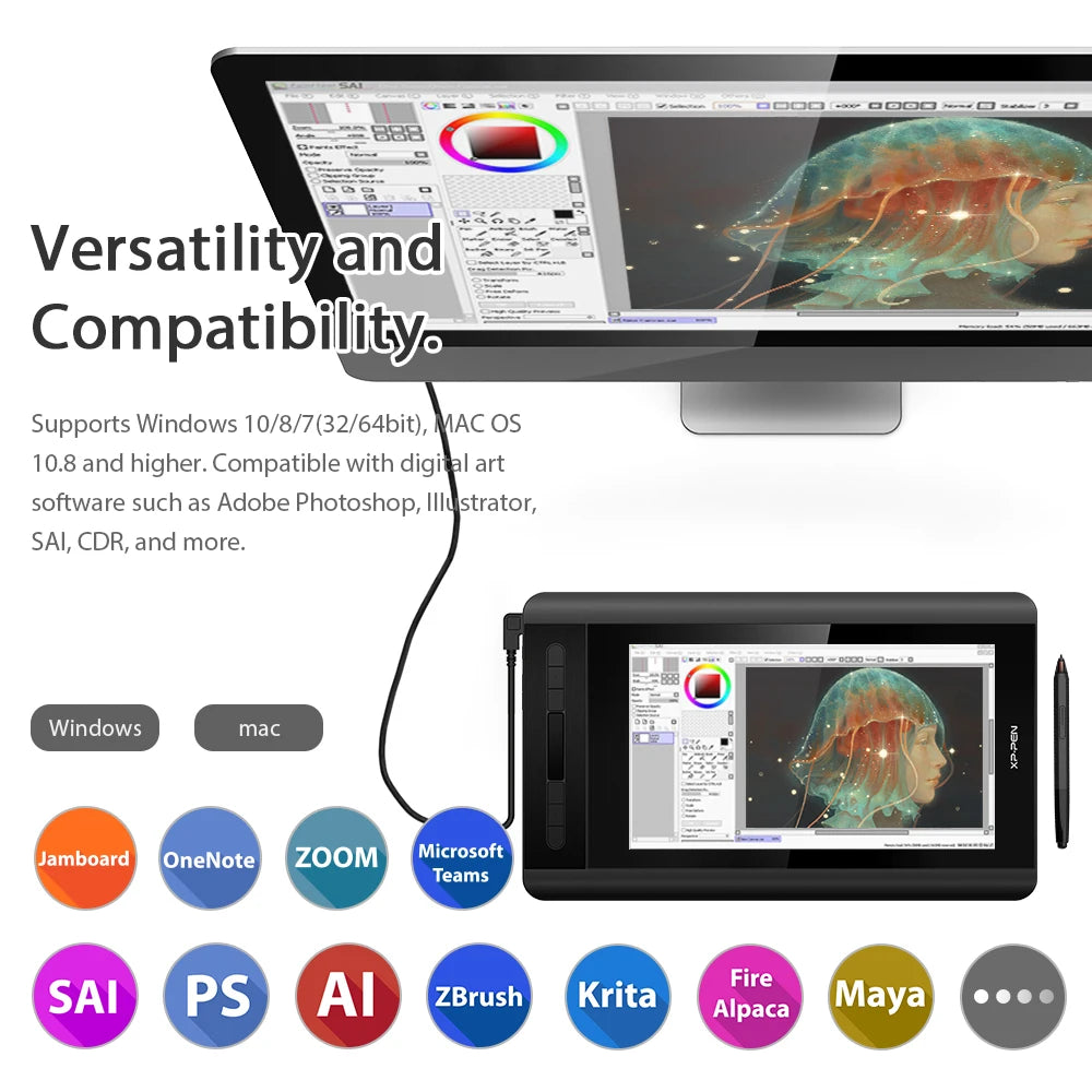 11.6'' Graphics Tablet Drawing Monitor