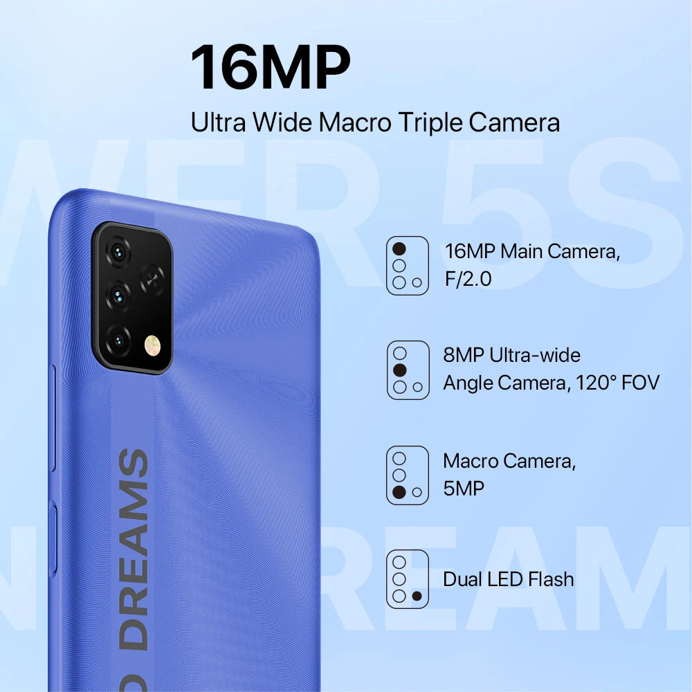 Cellular Triple Camera Smart Phone