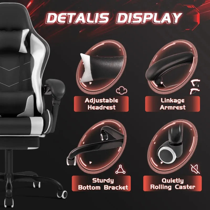 Ergonomic Leather Gaming Chair