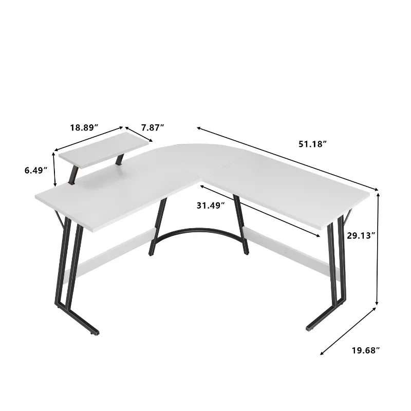 Modern L-Shape Computer Desk