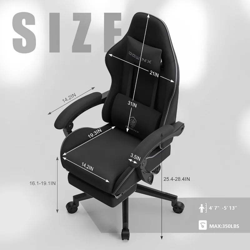 Fabric Massage Gaming Office Chair