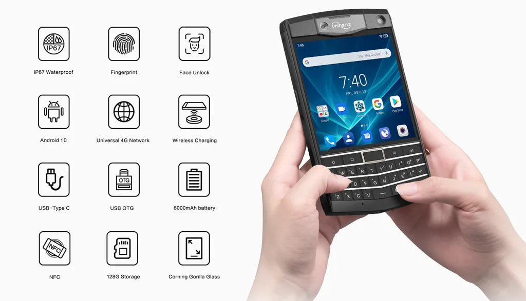 Rugged Android QWERTY Smart Phone