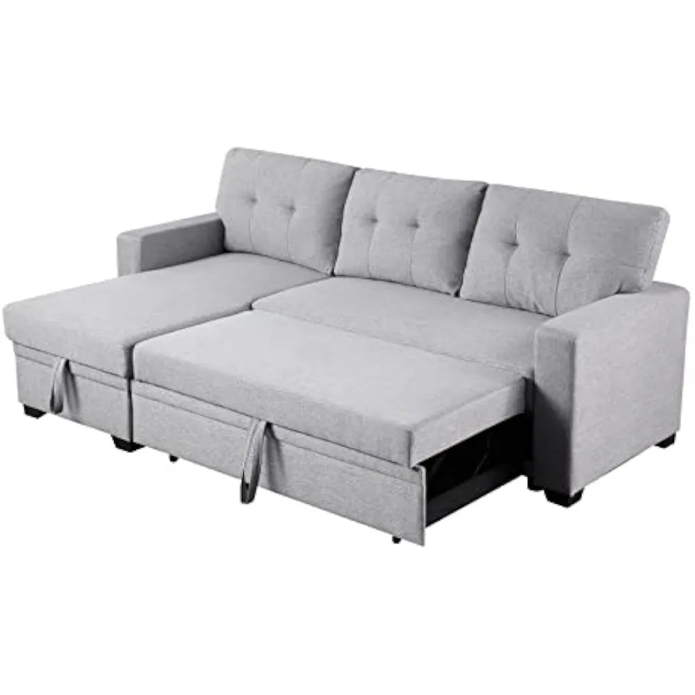 L-shaped convertible Living room sofa