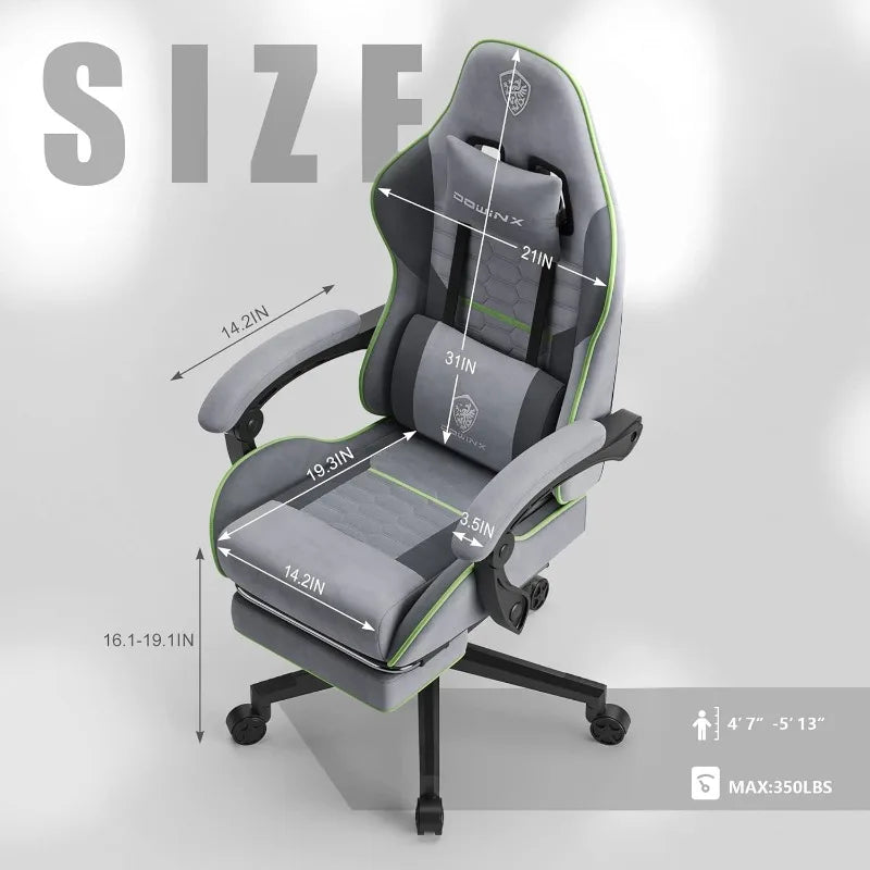 Fabric Massage Gaming Office Chair