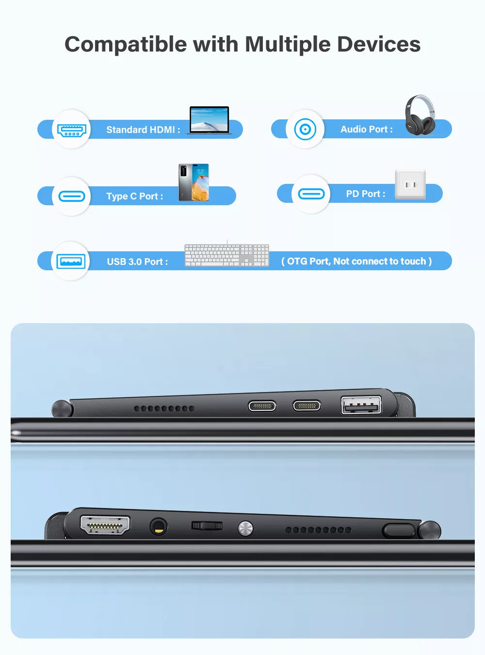 15.6 Inch Portable Monitor Touch Screen