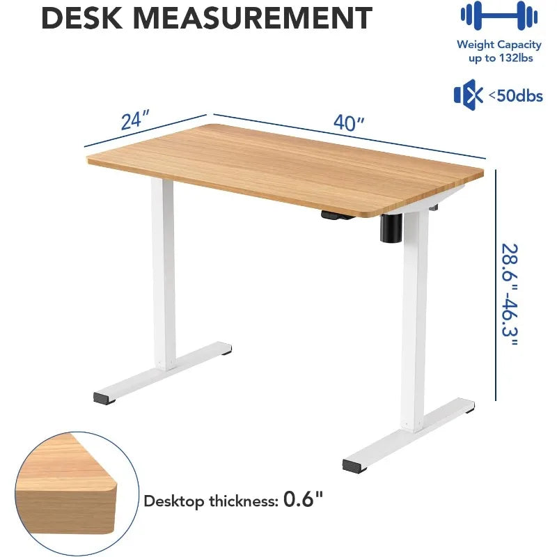 Adjustable Height Desk 40 X 24