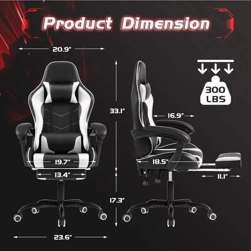 Ergonomic Leather Gaming Chair